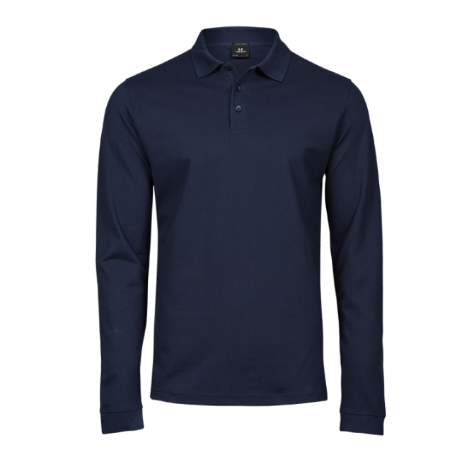 Luxury Stretch Long Sleeve Polo