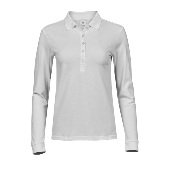 Women's Luxury Stretch Long Sleeve Polo