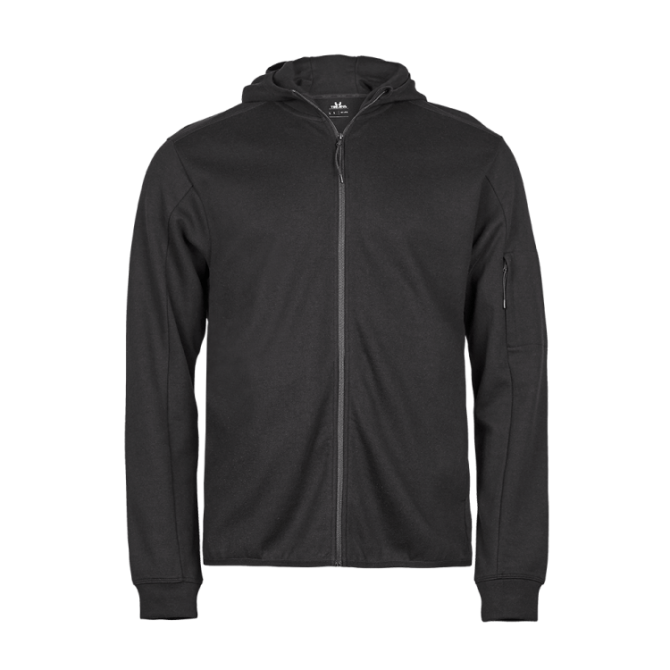 Athletic hooded full zip