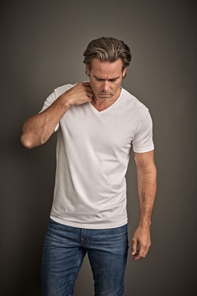 Stretch v-neck tee - Bild 2