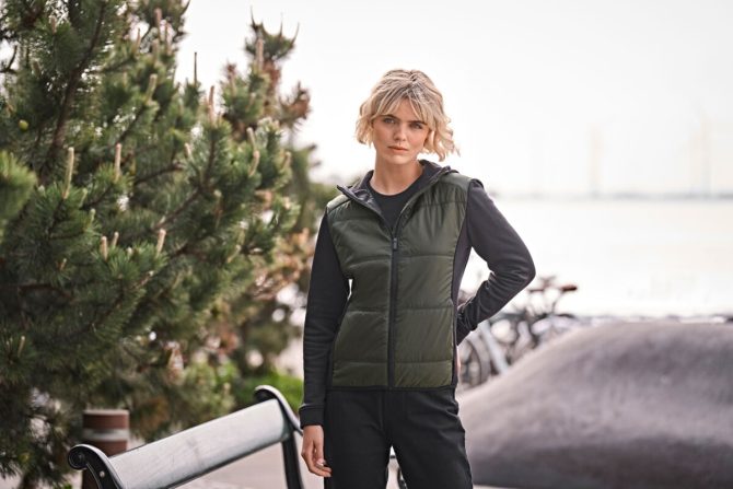 Women's hybrid-stretch hooded jacket - Bild 2